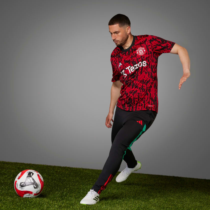 Camisa Pré-Jogo Manchester United - Vermelho adidas