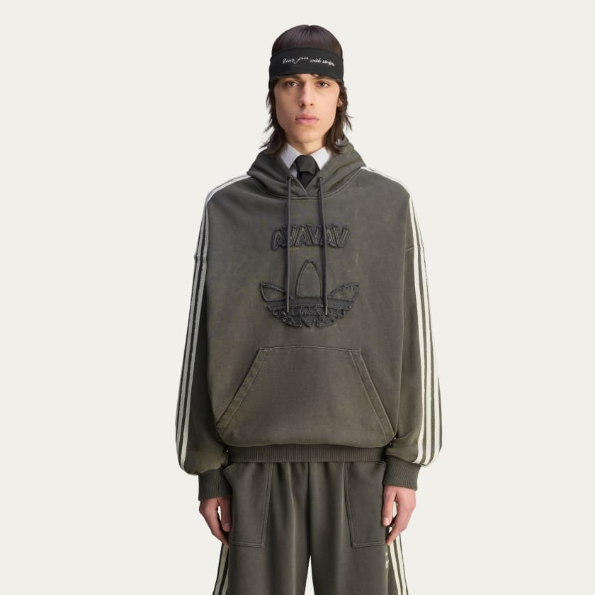 【M】adidas by avavav ショルダーレスフーディ パーカー M】adidas by avavav ショルダーレスフーディ パーカー
