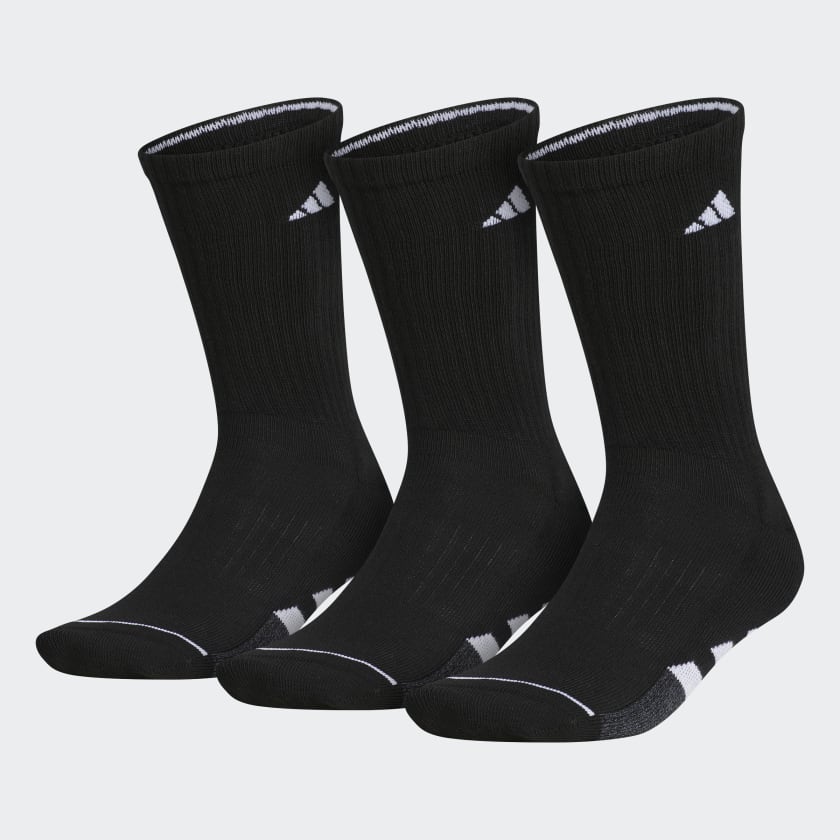 adidas Cushioned Crew Socks 3 Pairs - Black | CL5687 | adidas US