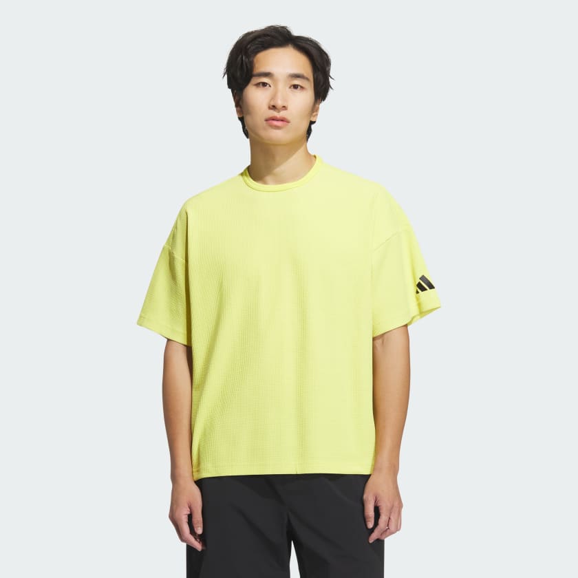 アディダス ルーズフィット ワッフルファブリック 半袖Tシャツ