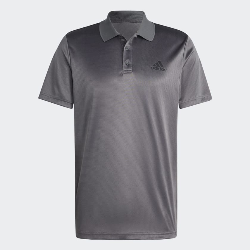 adidas Designed to Move 3 Stripes Polo Shirt Grau adidas Deutschland
