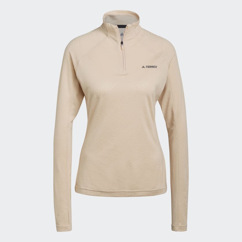 adidas Terrex Tracerocker 1/2 Zip Long Sleeve Tee - Pink | Women's Hiking |  adidas US