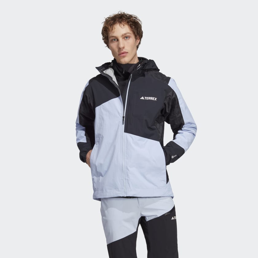 adidas TERREX Xperior US | adidas Jacket Blue - Rain Hiking | Hybrid Men\'s