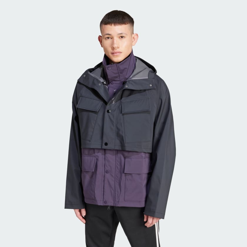 adidas Convertible Shell Jacket Black adidas Singapore