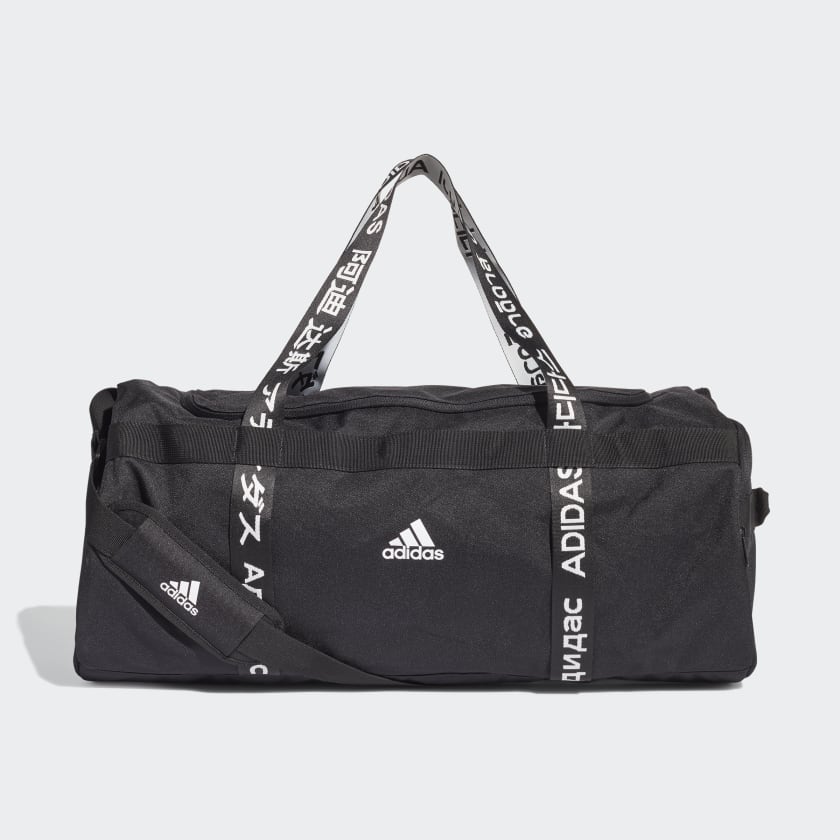 adidas 4athlts Duffel Bag (Large) in Black and White | adidas UK