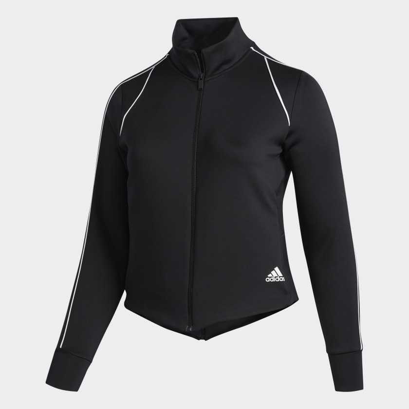 Grey adidas track jacket women's new arrivals