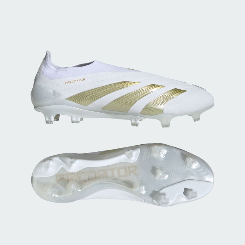 Adidas predator white laceless clearance