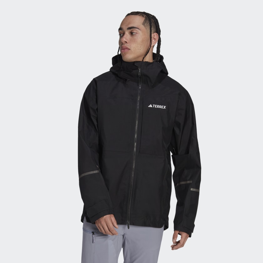 | Jacket US adidas XPLORIC | Black Hiking Terrex - GORE-TEX adidas Men\'s Rain