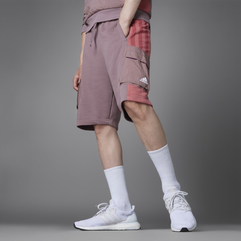 vigtigste Flåde Forventning adidas Colorblock French Terry Shorts - Purple | Men's Lifestyle | adidas US