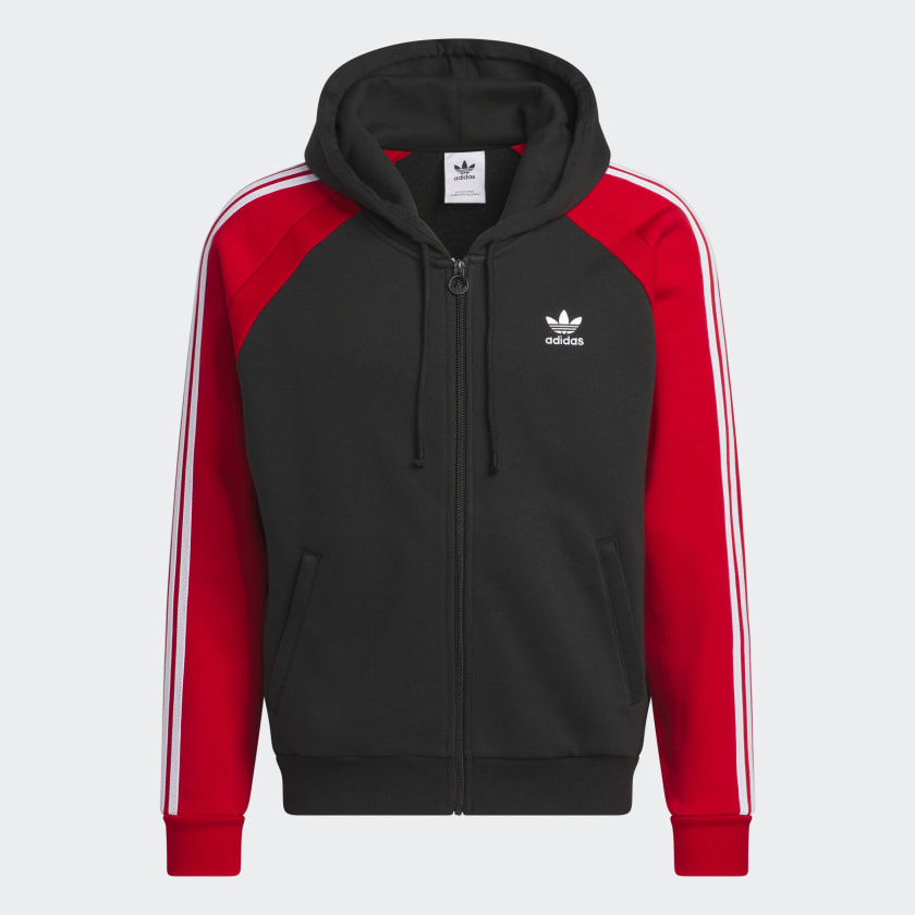 adidas SST Fleece Hooded Track Jacket Black Free Shipping with adiClub adidas Canada