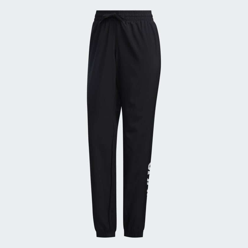 adidas Essentials Linear Woven Pants - Black | adidas Australia