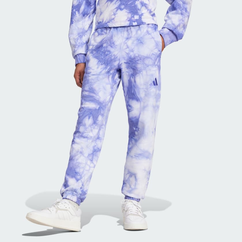 adidas ALL SZN Fleece Washed Pants - Blue | Free Shipping