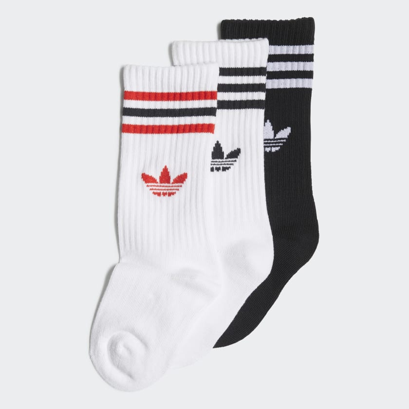 adidas Crew Socks 3 Pairs - White | Kids' Lifestyle | adidas US