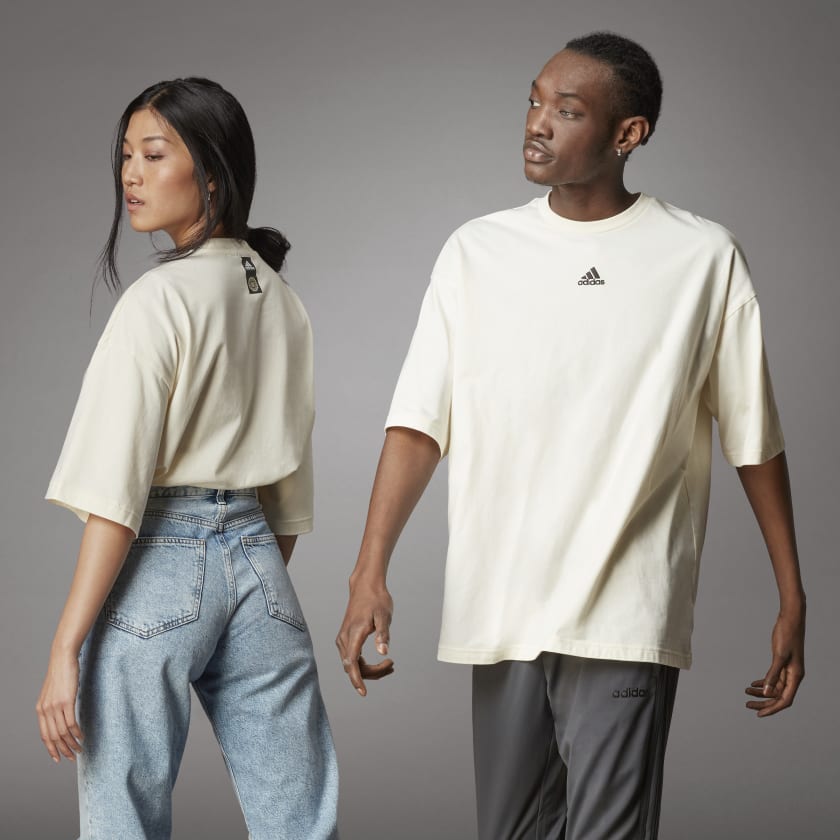 adidas Playera de Algodon Organico Terra Love Blanco adidas Mexico