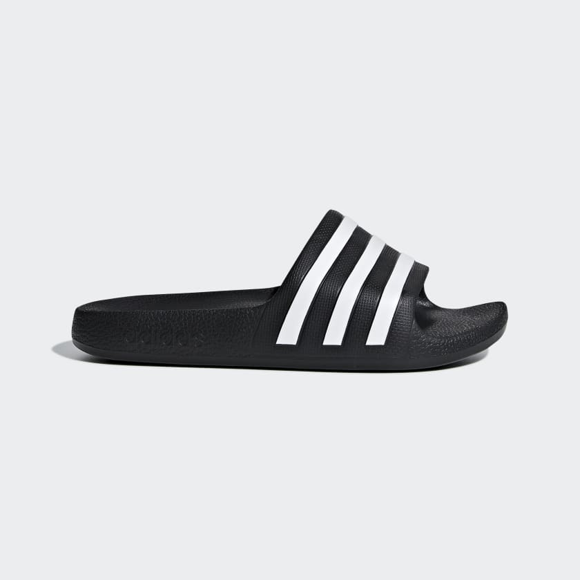 adidas adilette Aqua Badslippers Kids zwart adidas Belgium