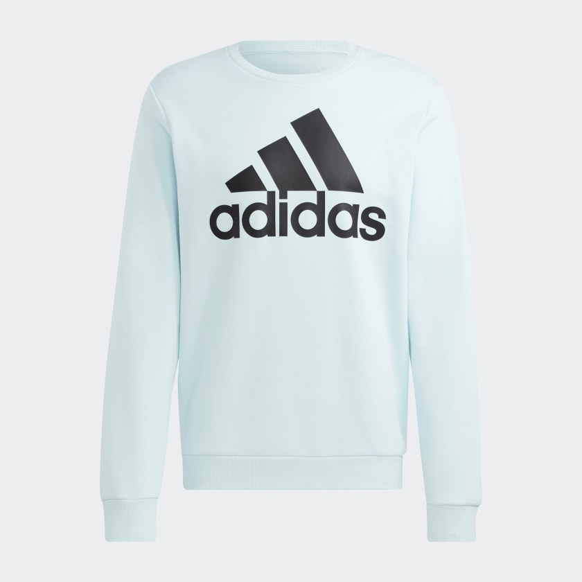 adidas Essentials Big Logo Sweatshirt Blue Free Shipping with adiClub adidas US