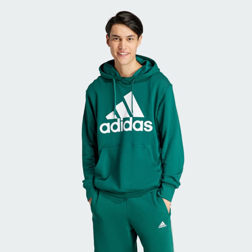 adidas Essentials French Terry Big Logo Hoodie - Grün | adidas Deutschland