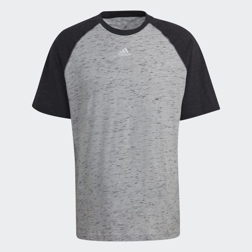 adidas Essentials M lange Raglan Tee Grey adidas Singapore