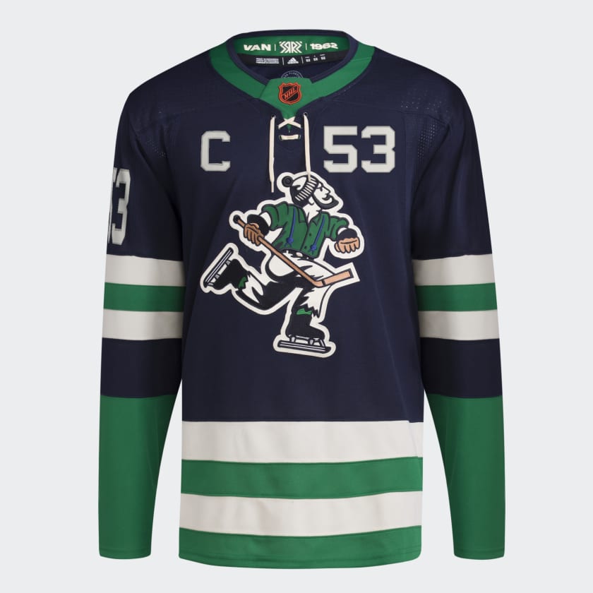 Vancouver Canucks Blue Practice Adidas Jersey