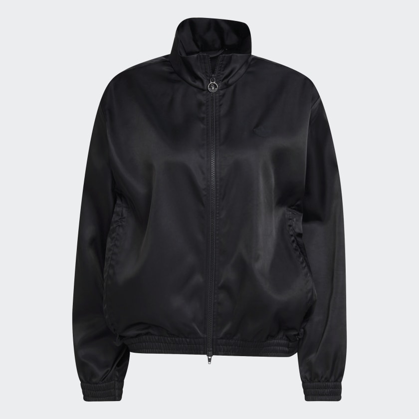 adidas Satin Track Top Black adidas Thailand