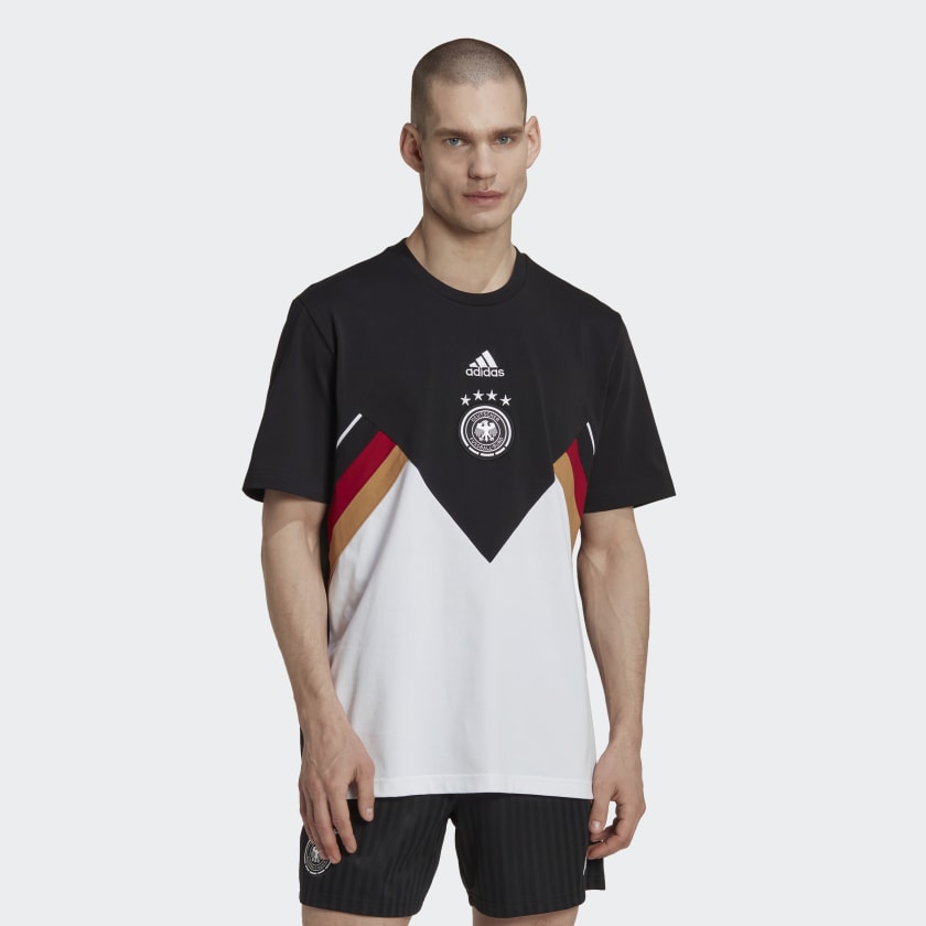 adidas Germany Heavy Cotton Tee - Black | Men's Soccer | adidas