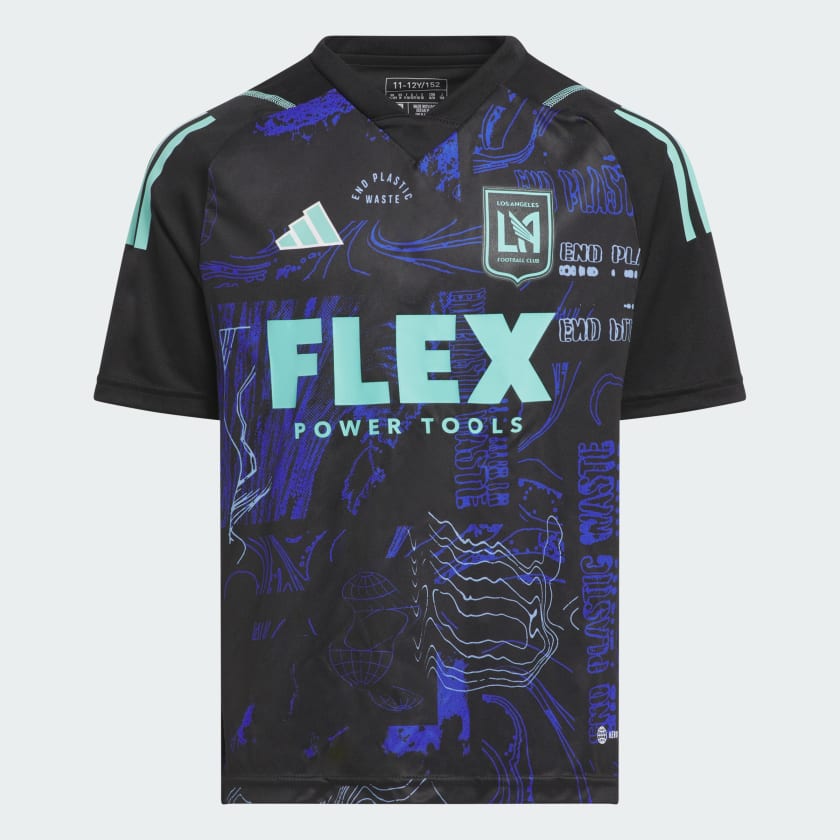 Adidas Los Angeles FC One Planet Jersey Black Melange S Womens