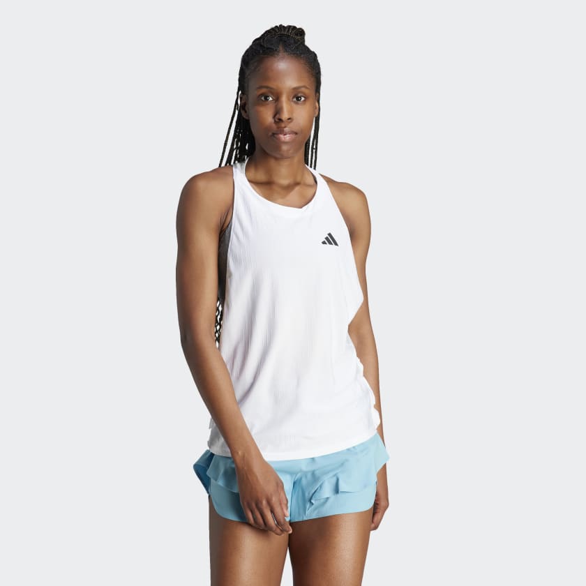 adidas Made to be Remade Running Tank Top - White