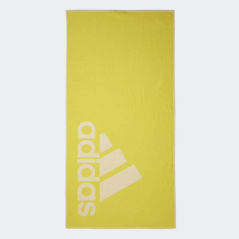 adidas Towel Large Yellow adidas UK