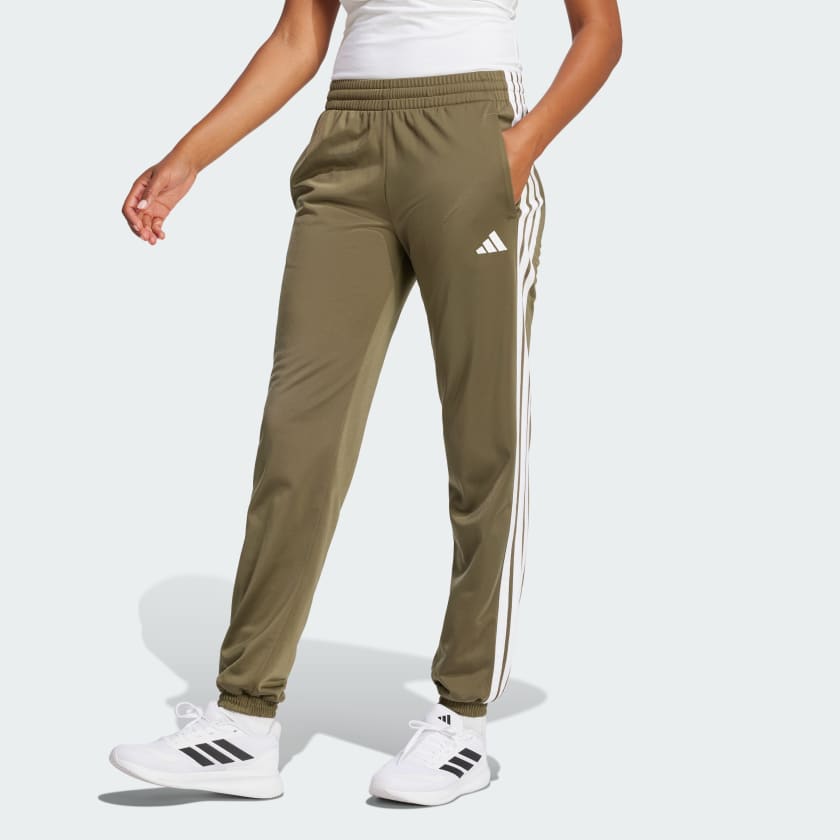 adidas Tricot 3 Stripes Track Pants Green Free Shipping with adiClub adidas US