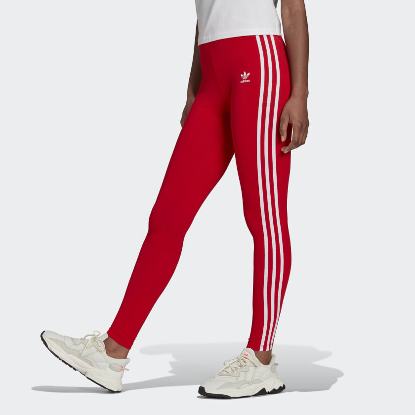 Legging Adicolor Classics 3-Stripes - Vermelho adidas | adidas Brasil