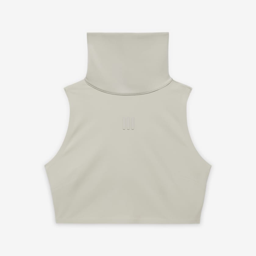adidas Fear of God Athletics High Neck Crop Top Beige adidas Malaysia