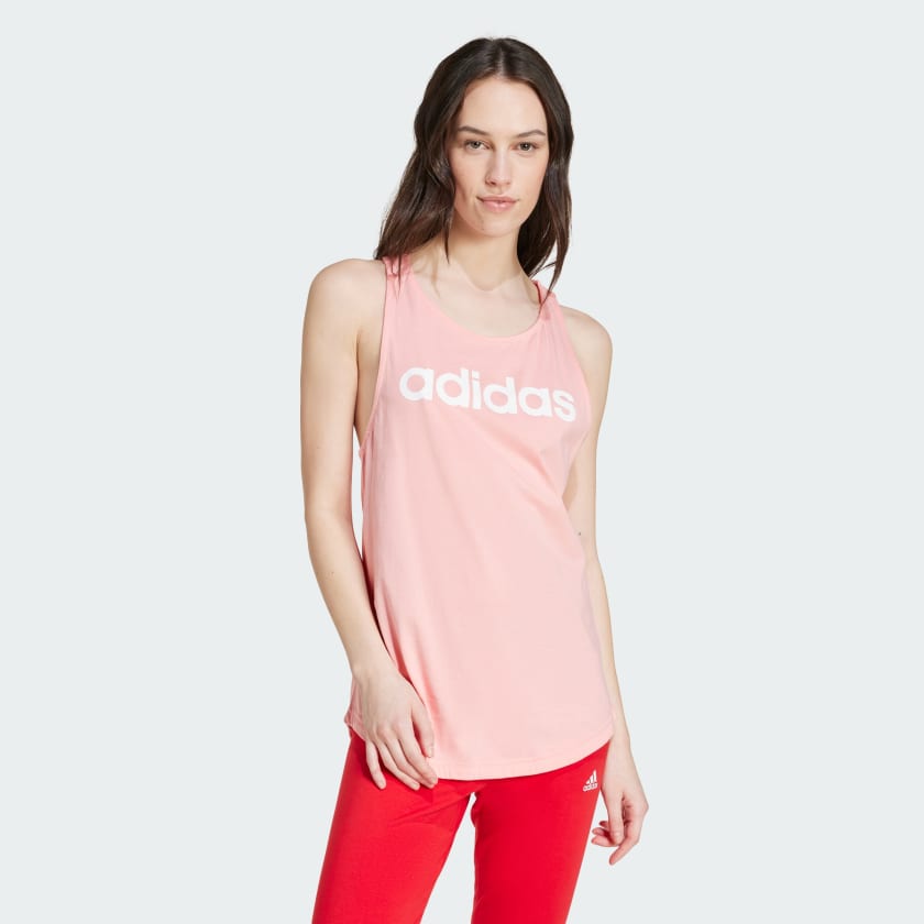 adidas Essentials Loose Logo Tank Top Pink adidas Malaysia