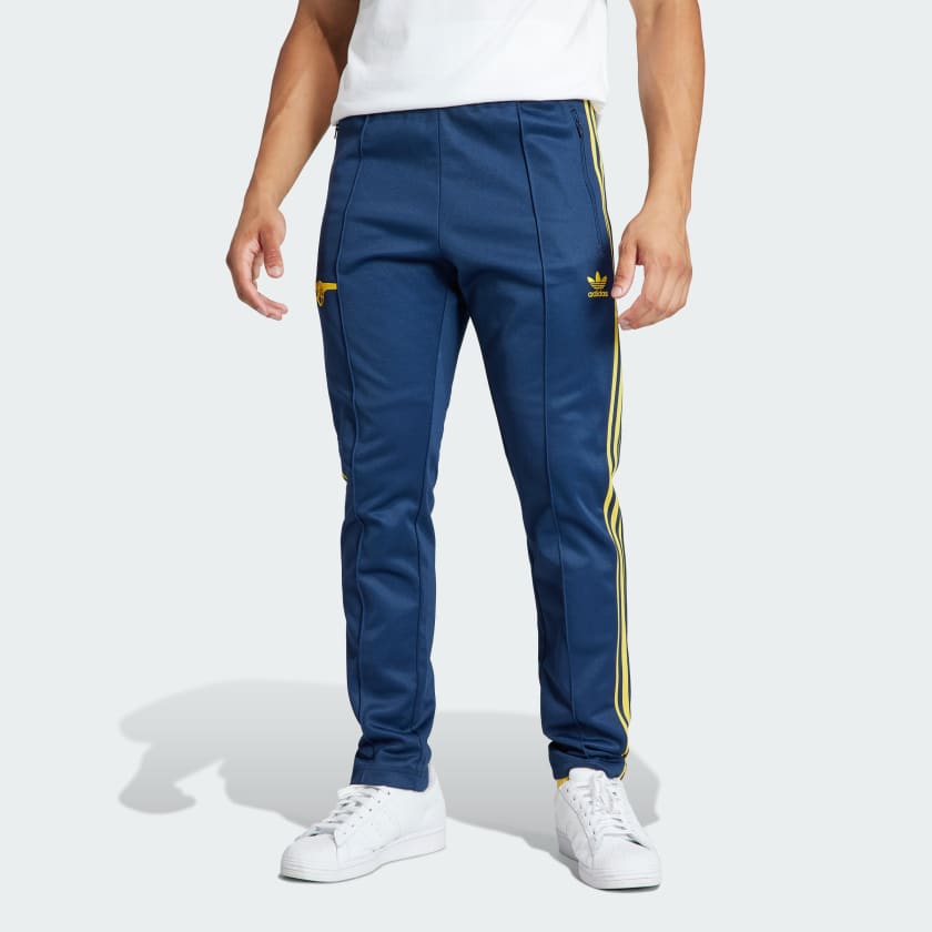 Navy blue shop adidas tracksuit bottoms
