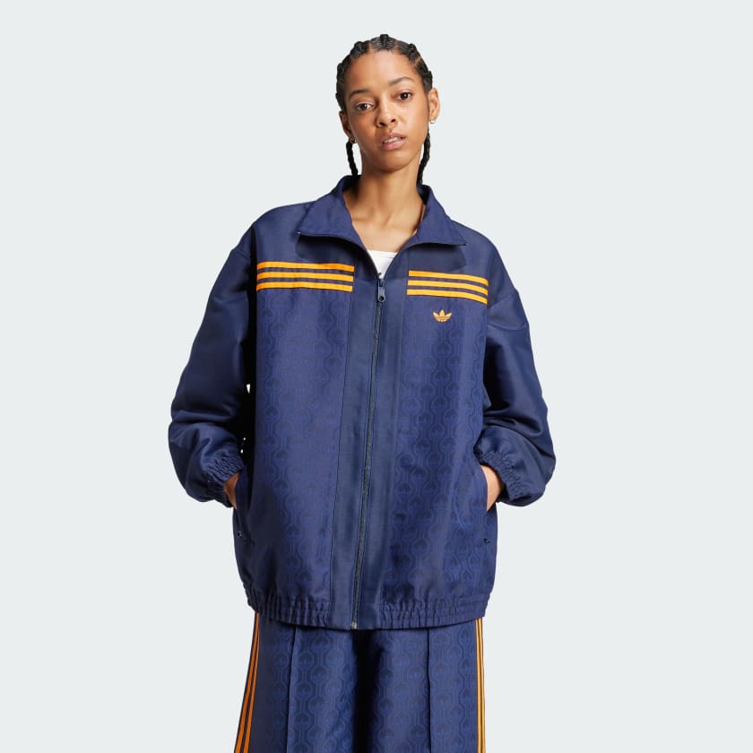 adidas 70s Oversized Track Jacket - Blue | adidas India