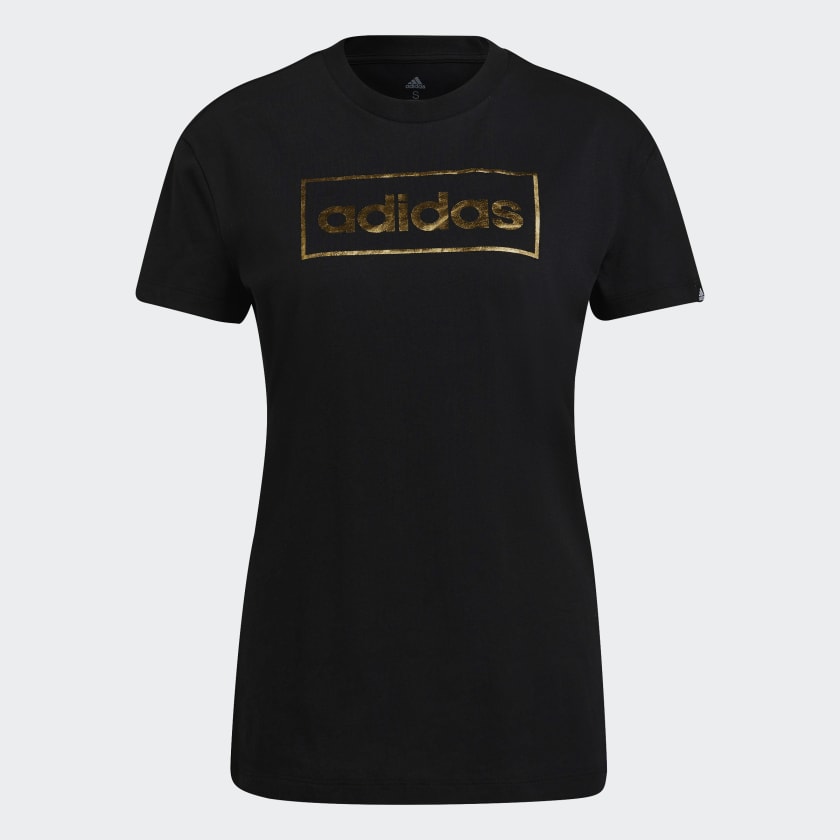 adidas Foil Box Graphic Tee Black adidas New Zealand