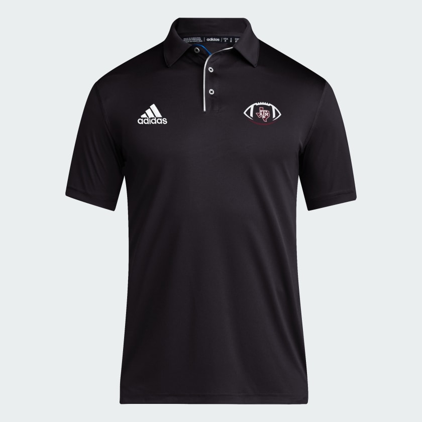 adidas Texas A M Aggies Polo Black Free Shipping with adiClub adidas US