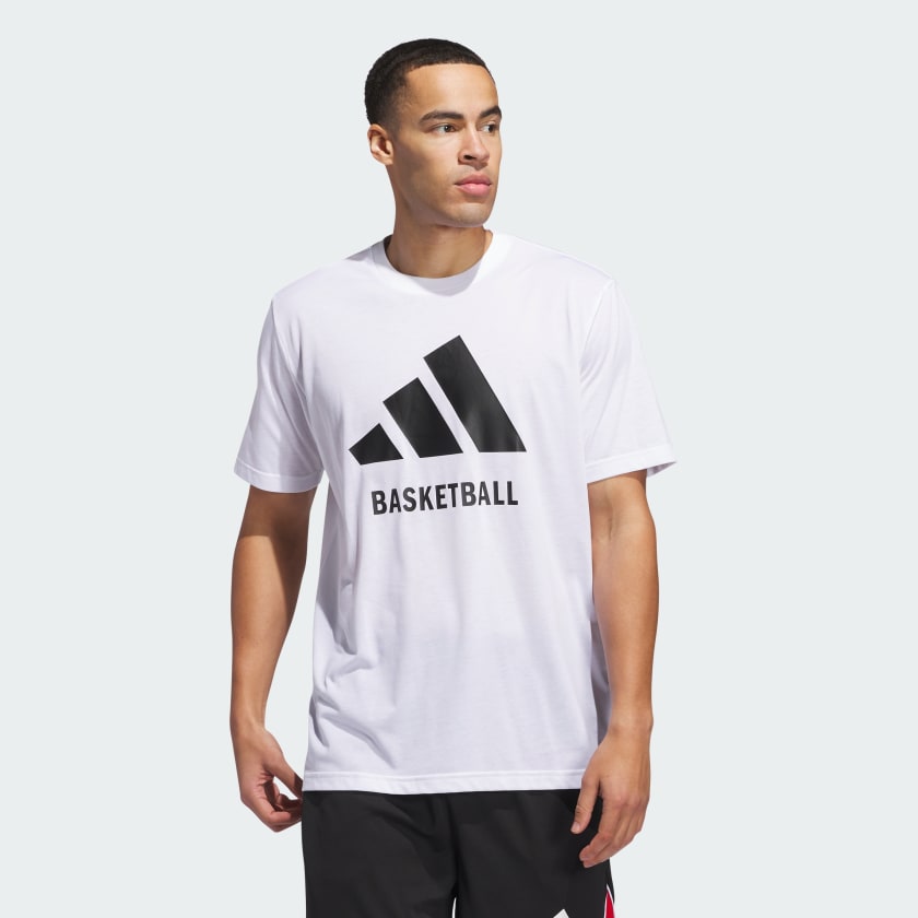 adidas Basketball Tee - White | Free Shipping with adiClub