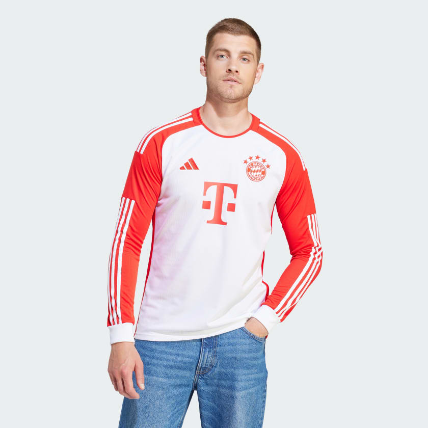 adidas FC Bayern 23/24 Long Sleeve Home Jersey - White | Men\'s Soccer |  adidas US