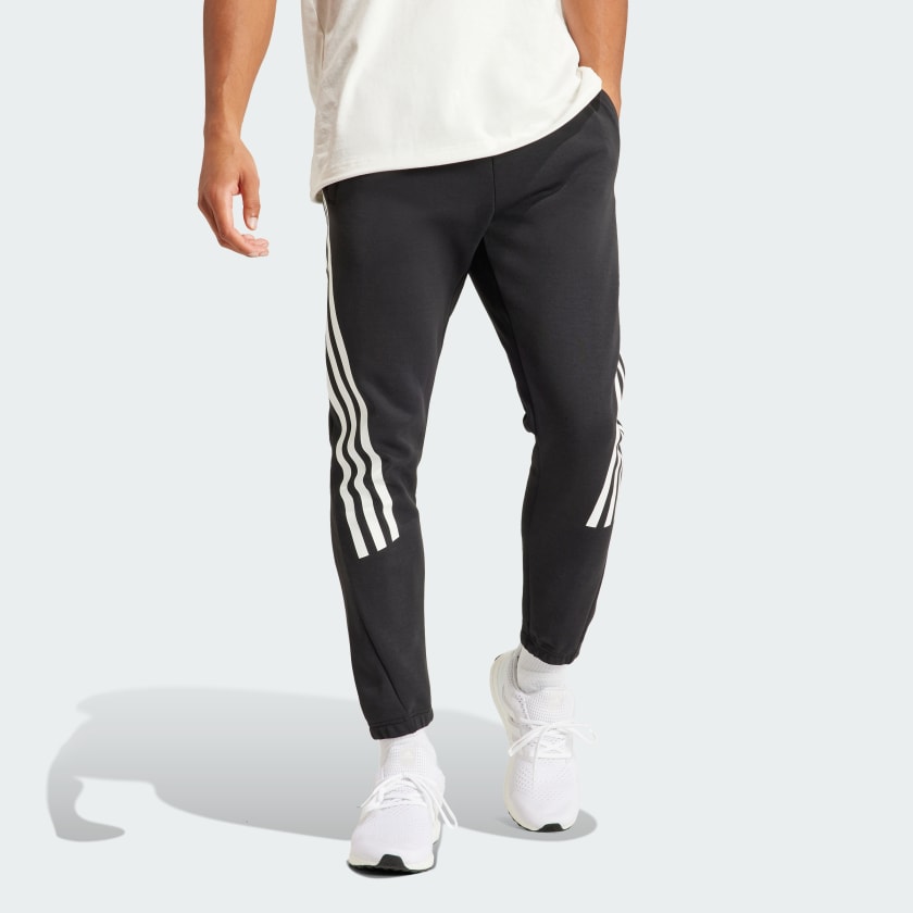 Buy ADIDAS essentials single jersey tapered open hem 3-stripes joggers in  Black/White 2024 Online