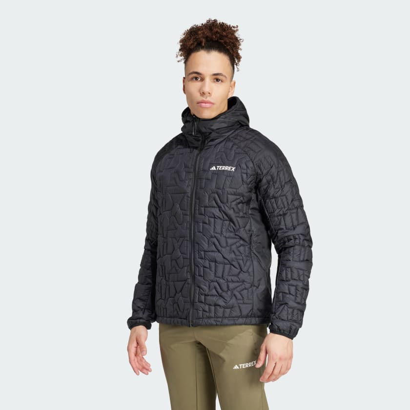 adidas Terrex Xperior PrimaLoft Loose Fill Insulated Hooded Jacket Black Free Shipping with adiClub adidas US