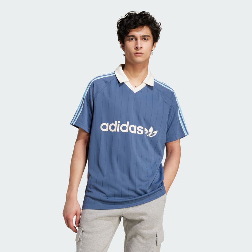Adidas hotsell stripes jersey