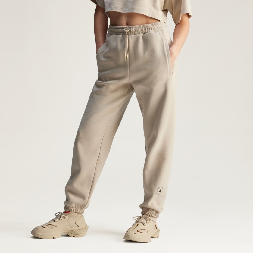 adidas by Stella McCartney Loose Sweat Pants Beige Free Shipping with adiClub adidas US