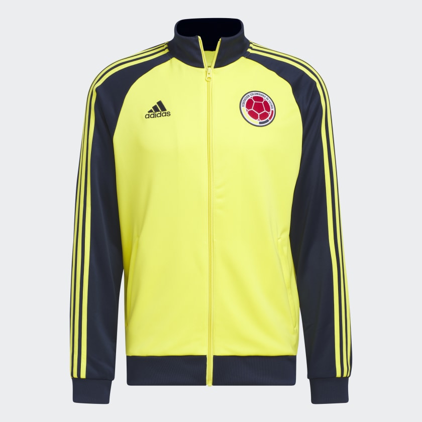 adidas Colombia 3 Stripes Track Top Yellow Men s Soccer adidas US