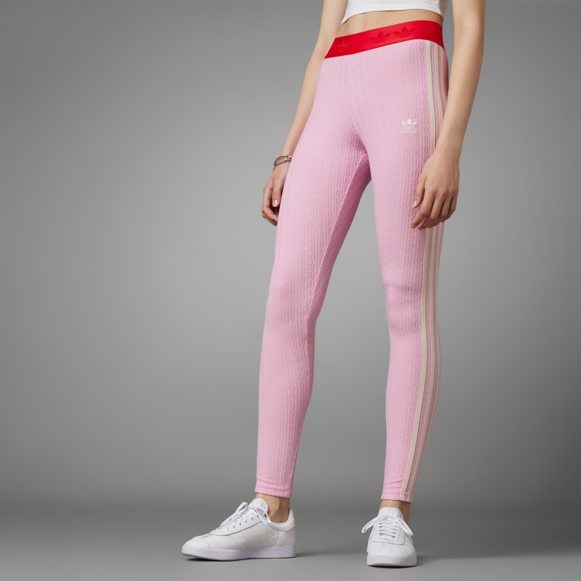 adidas Adicolor 70s Knit Leggings - Pink