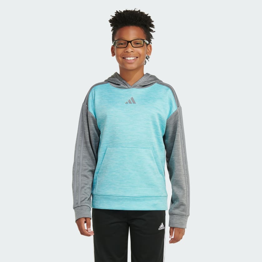 adidas Long Sleeve Game and Go Mélange Pullover Hoodie - Grey | Kids'  Training | adidas US