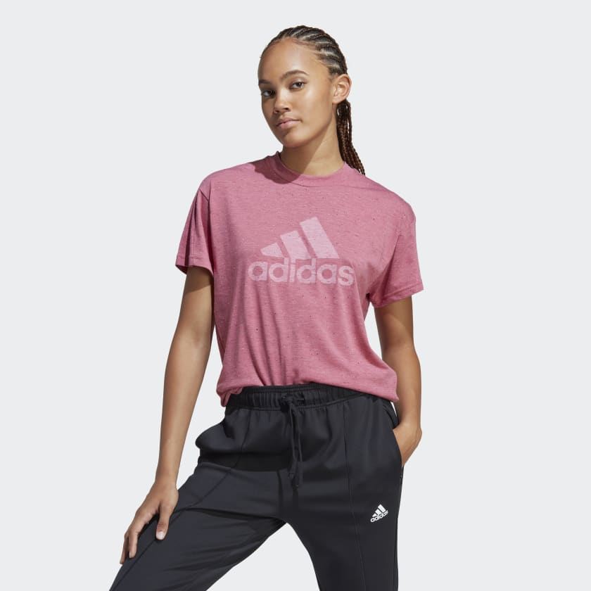 Adidas t cheap shirt pink