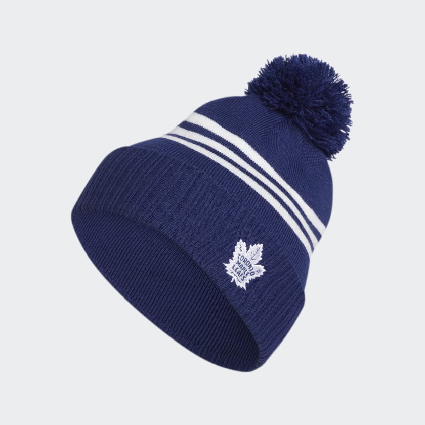 adidas Maple Leafs Cuffed Pom Hockey Beanie Multicolor adidas