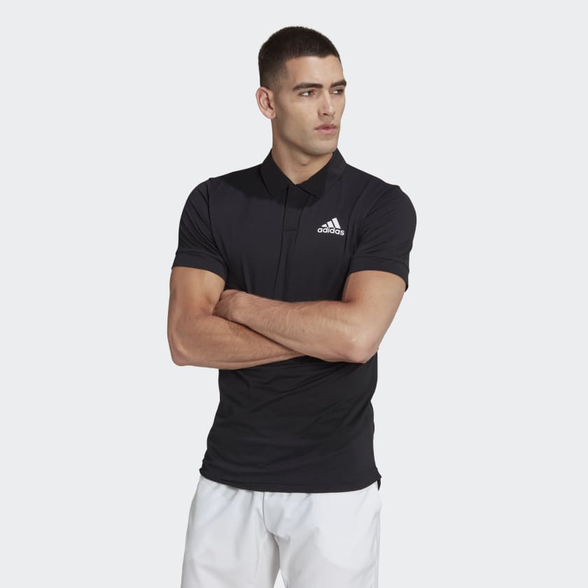 Farmacología a nombre de Artesano adidas Tennis New York FreeLift Polo Shirt - Black | Men's Tennis | adidas  US