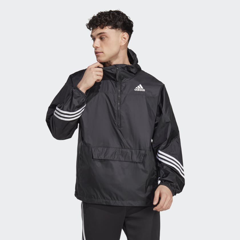 adidas WIND.RDY Hooded Anorak - Black | Free Delivery | adidas UK