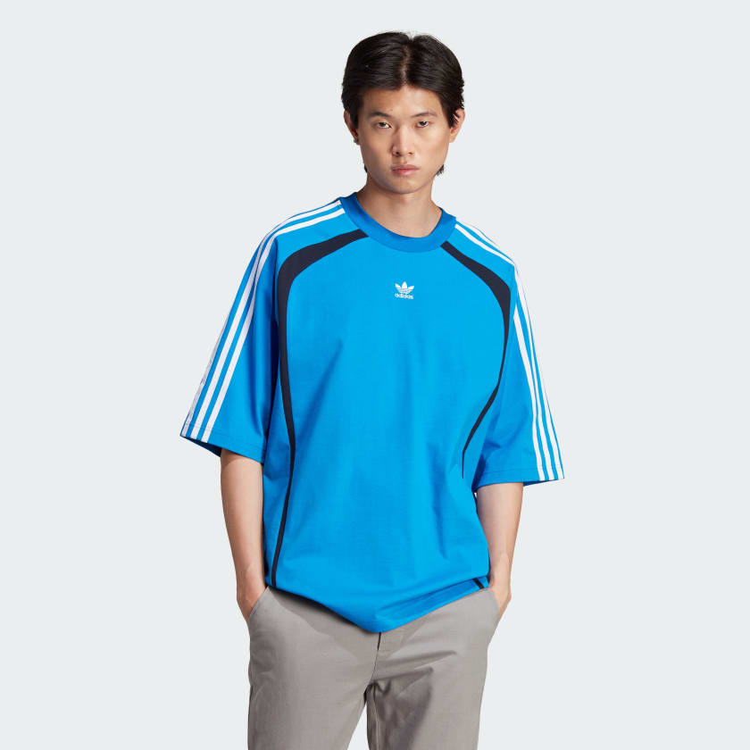adidas ADILENIUM OVERSIZED T SHIRT Blau adidas Deutschland